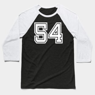 Number 54 for a sports team, group, or community T-Shirt Baseball T-Shirt